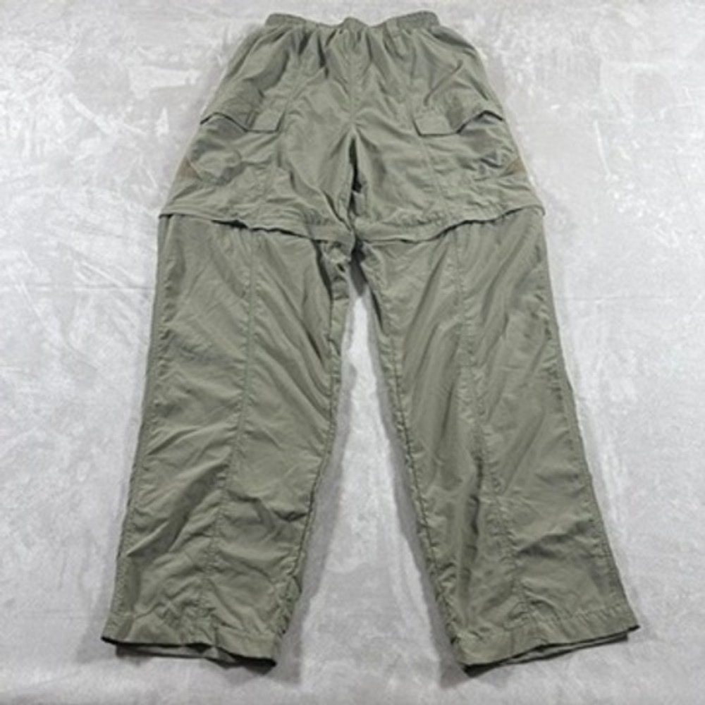 Columbia Convertible Pants Mens M Green PFG Omni-Shade Fishing Hiking Zip Off
